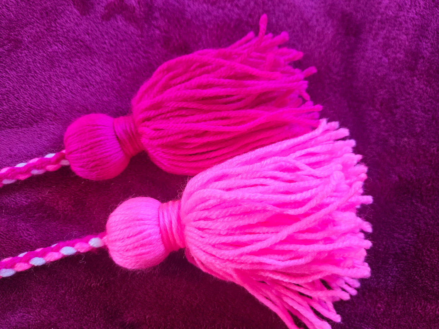 Pinks & White Children's Poi - White Ball