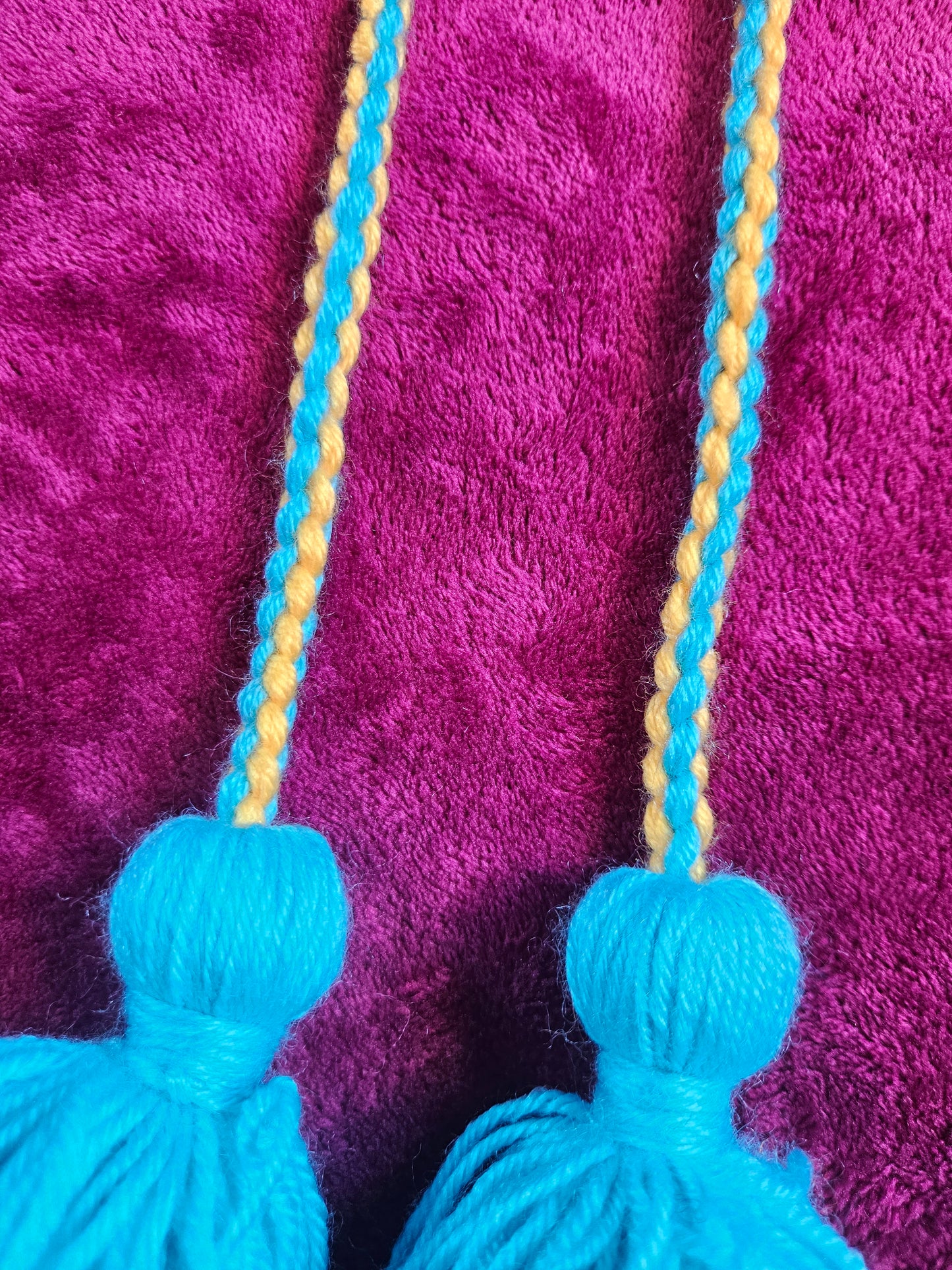 Baby Blue and Yellow Poi - Yellow Ball