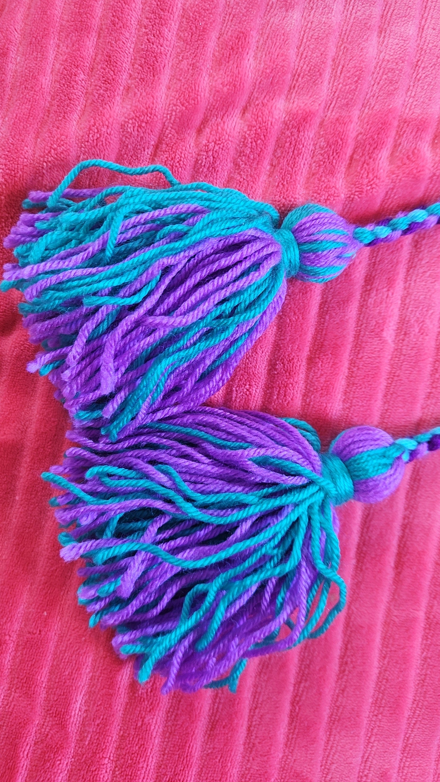 Multi Purple and Blue, Green Poi - Purple Ball