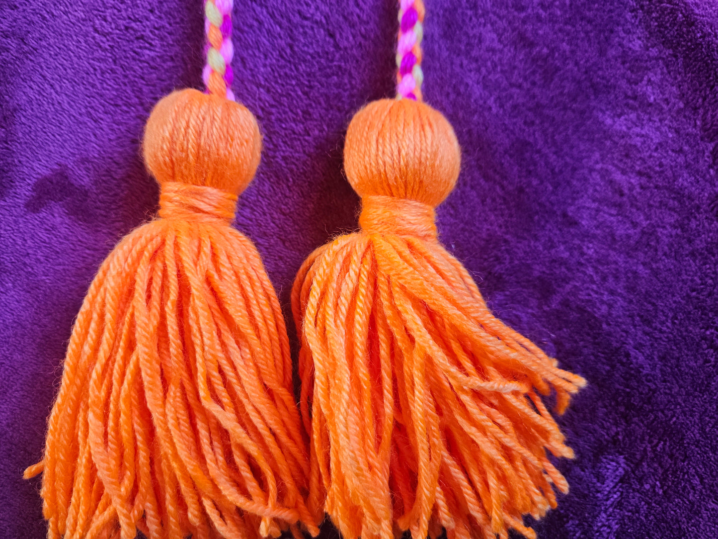 Mixed Pinks, Orange & Yellow Childrens Poi - Yellow Ball