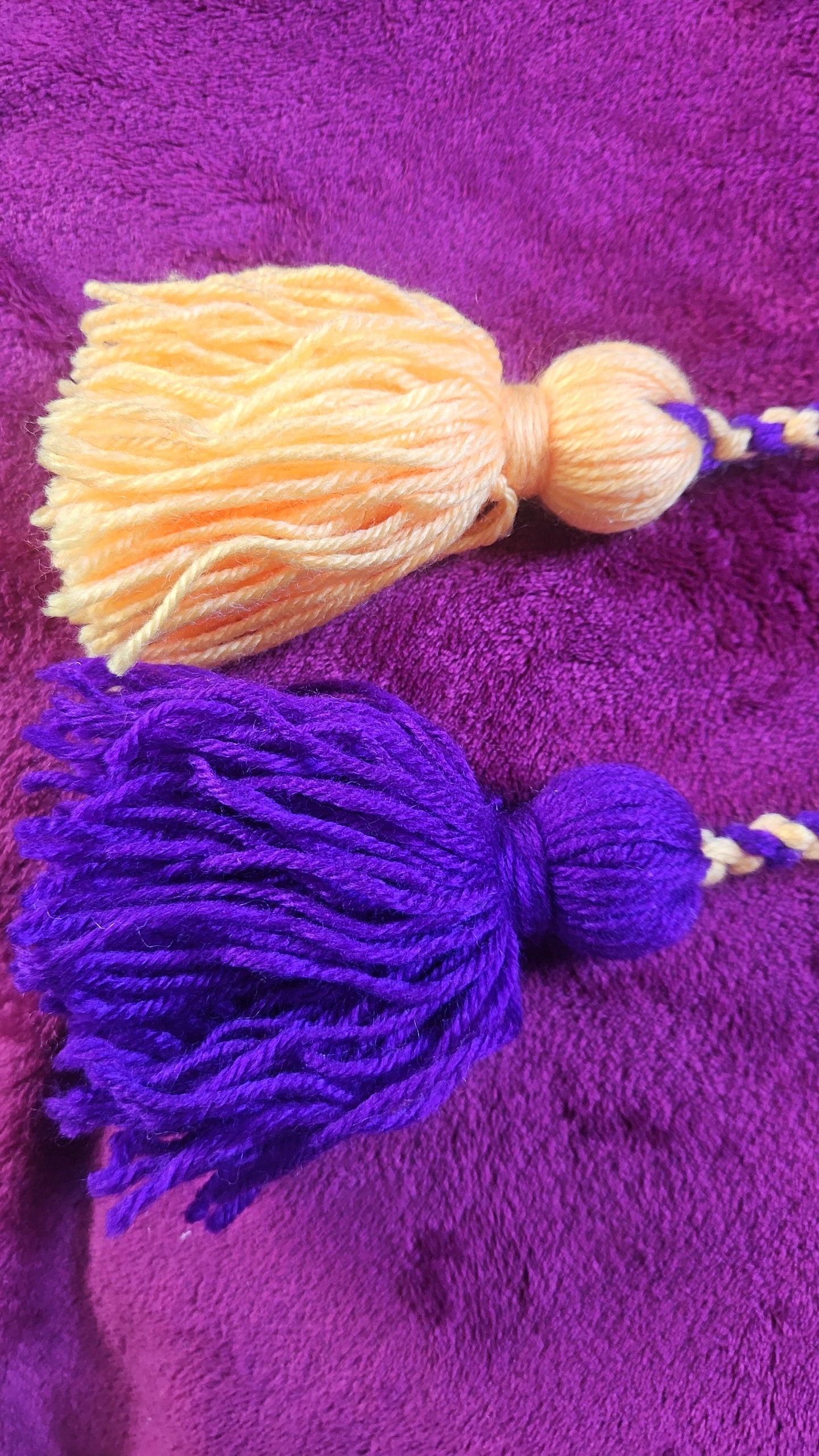 Purple & Yellow Poi - Yellow and Purple Ball