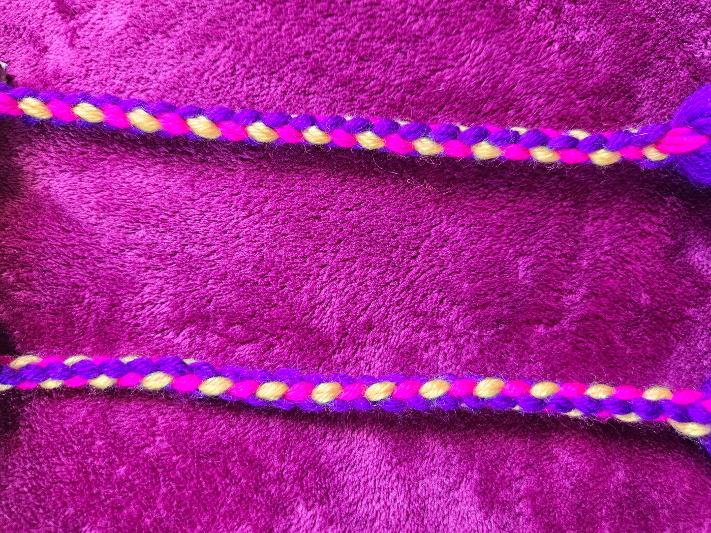 Pink, Purple and Yellow Poi - Yellow Ball