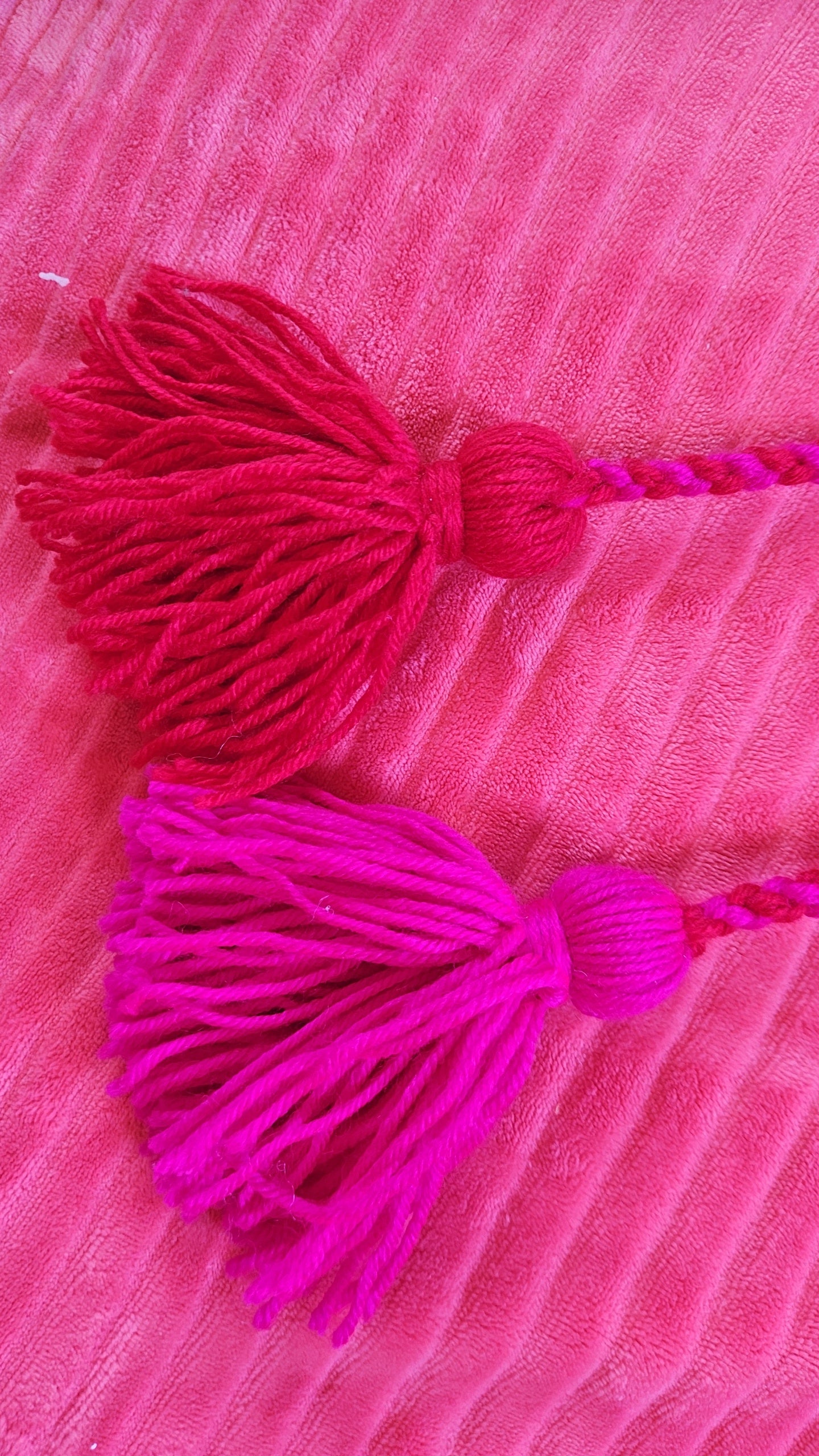 Pink & Red Poi - Fair Pink Ball