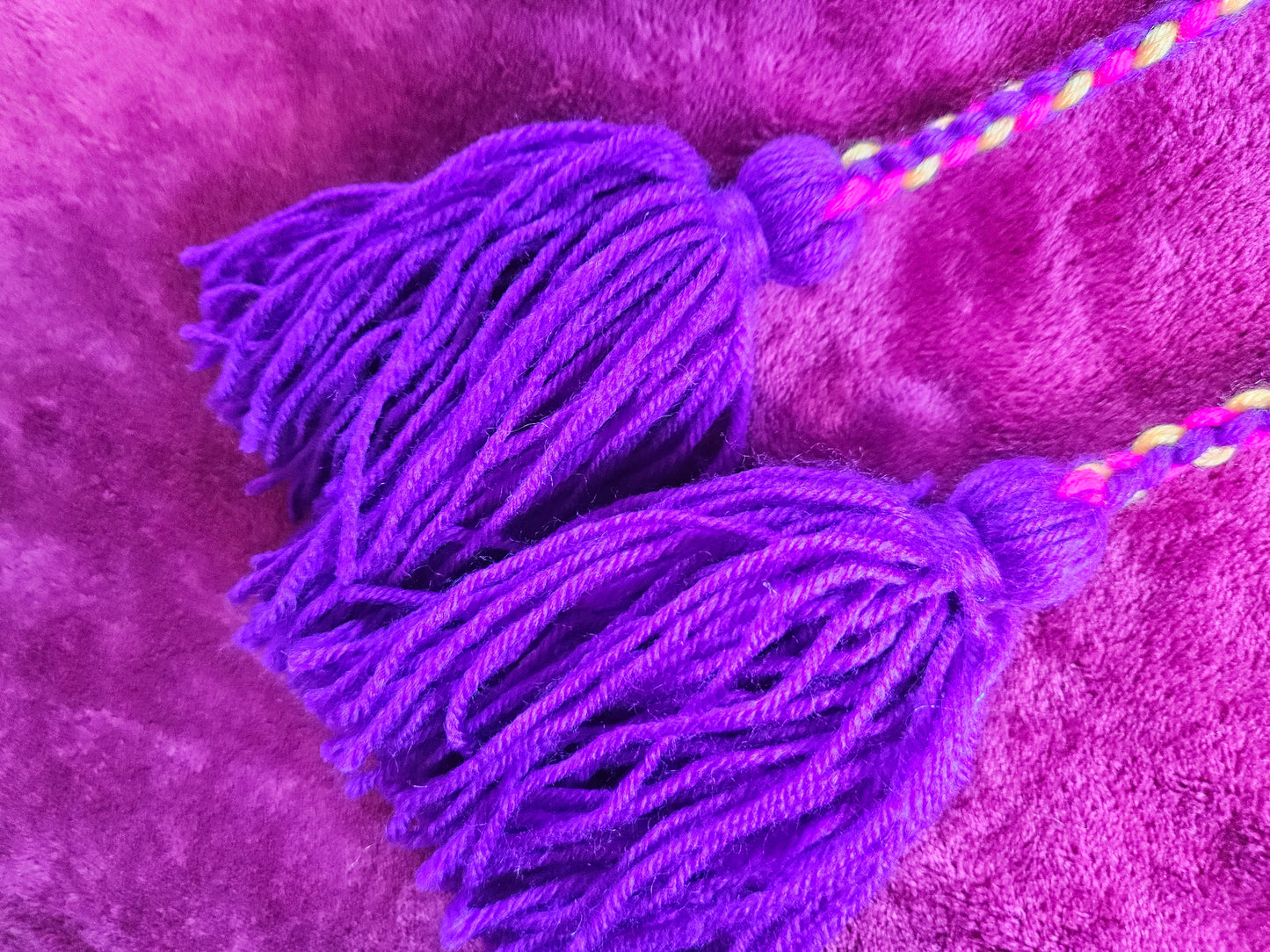 Pink, Purple and Yellow Poi - Yellow Ball