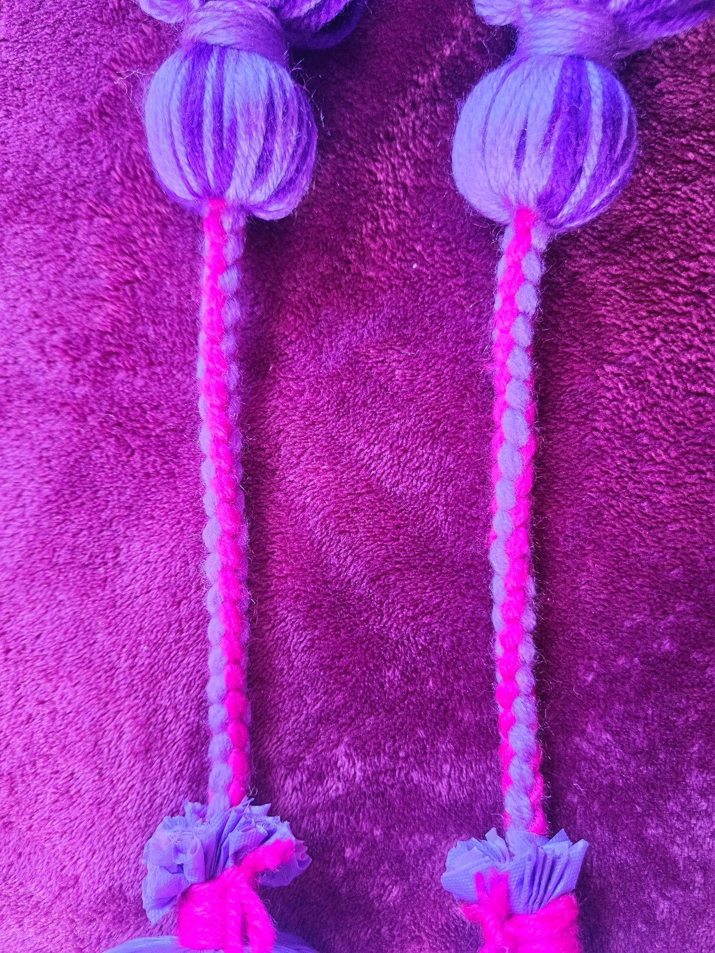 Purples and Pink Children's Poi - Purple Ball