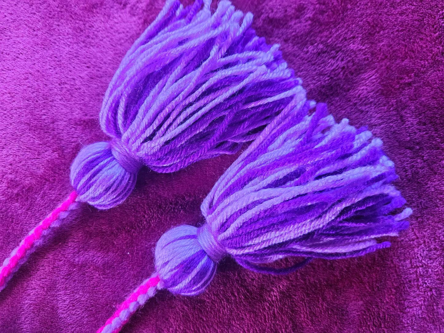 Purples and Pink Children's Poi - Purple Ball