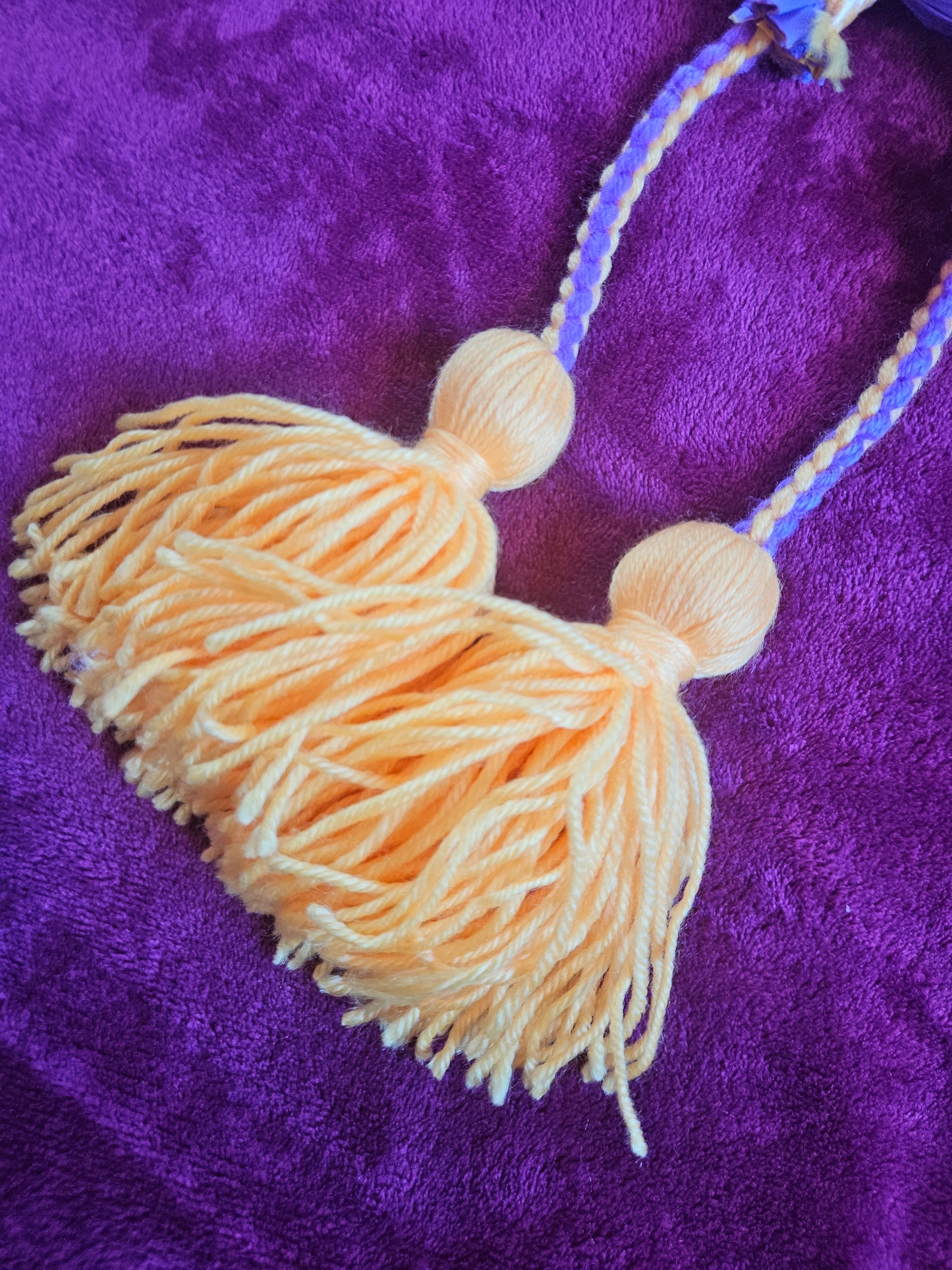 Light Purple & Yellow Baby Poi - Yellow Ball