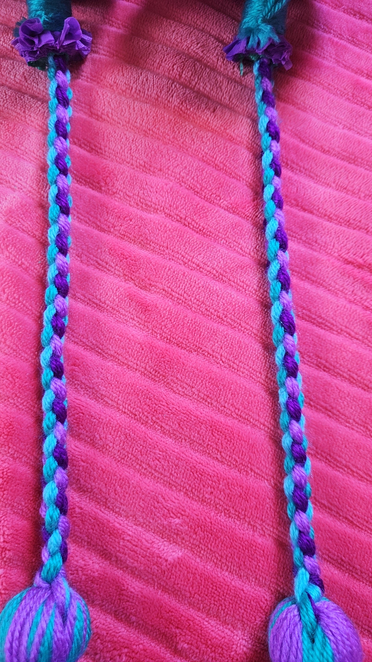 Multi Purple and Blue, Green Poi - Purple Ball