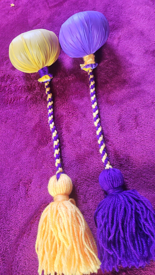 Purple & Yellow Poi - Yellow and Purple Ball